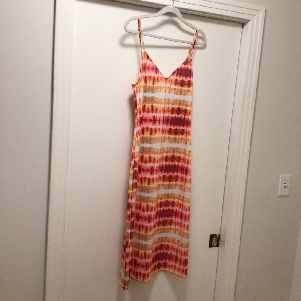 NWT Womens Zara Tie Dye Spaghetti Strap Slip Dress
